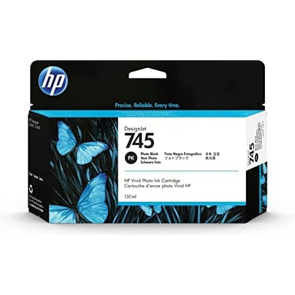 HP 745 純正マットブラック·フォトブラックインクカートリッジ 2個セット Amazon.com: HP745 130-ml Photo Black Desig : Office Products